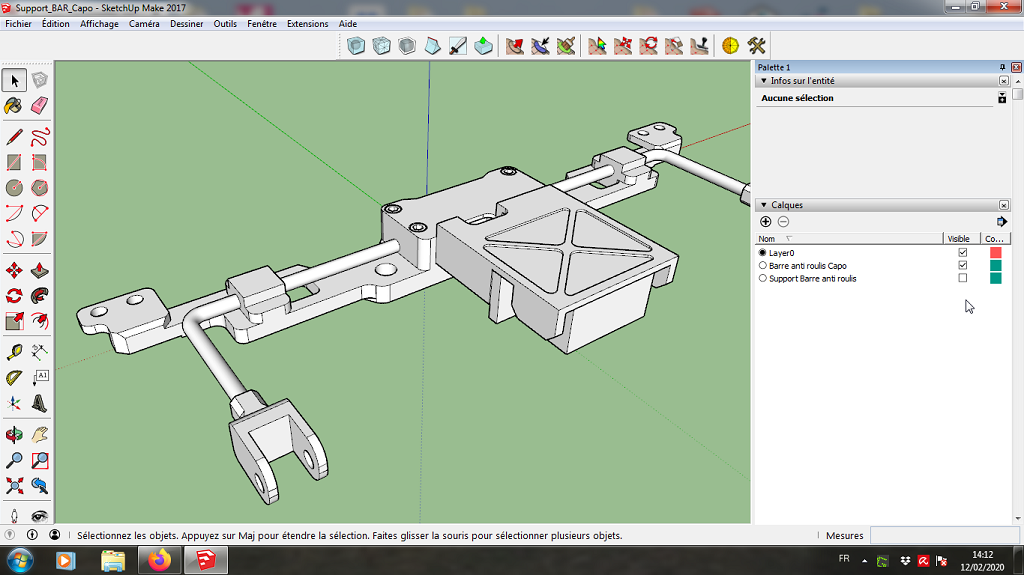 [Sketchup SKP] Support Barre Anti Roulis déconnectable Capo Support_BAR_Capo-01