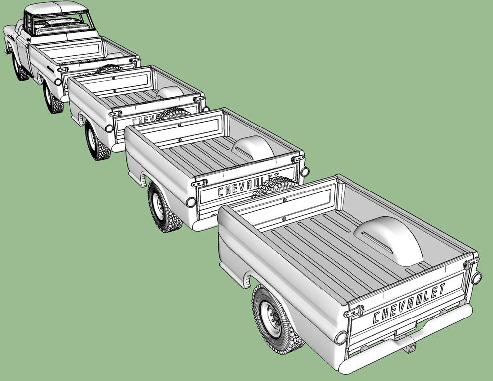 Ascender / TRX-4 / scx10 - Chevrolet Apache Fleetside 1958 1/8 - Impression 3D - Page 2 118