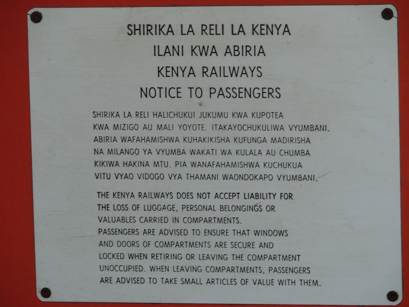 [Kenya] Voyage Nairobi -> Mombasa par le Lunatic Express 31