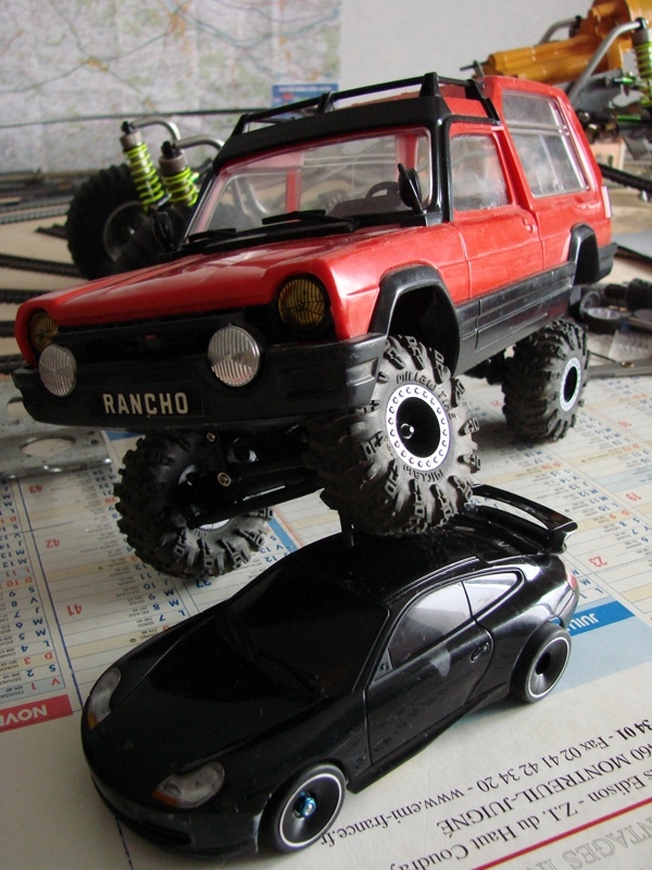 Simca Matra Rancho 1/13 sur mécanique RC Trax MiniQlo 057