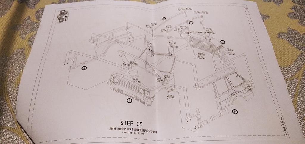 Montage Reely Free Men Kit - Range Rover JSscale 1/8 112