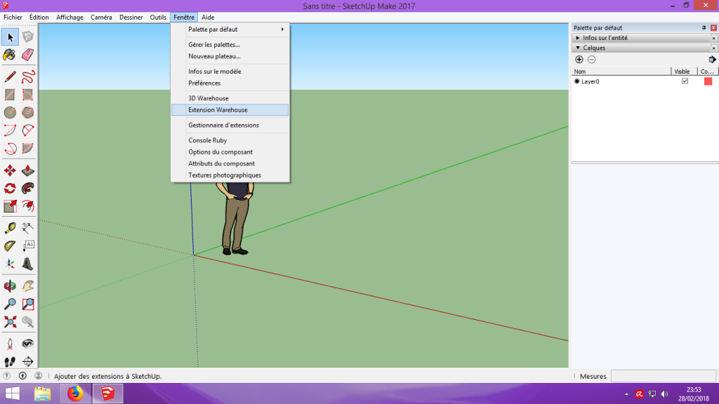 [Tuto] Modelisation 3D - Tuto 1 sur Sketchup - Installation, premier tracé, Calques et exportation STL. 020