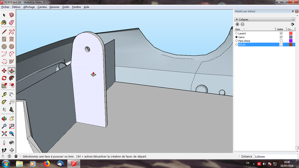 [Tuto] Modelisation 3D - Tuto 3 sur Sketchup - Adapter une carro sur un chassis (Axial scx10) 346