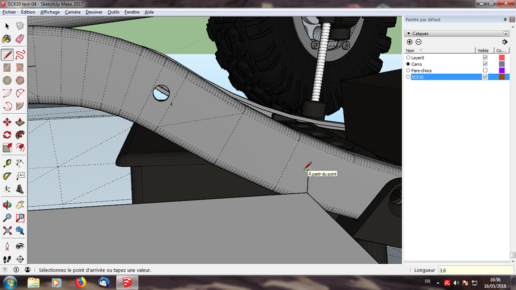[Tuto] Modelisation 3D - Tuto 3 sur Sketchup - Adapter une carro sur un chassis (Axial scx10) 358