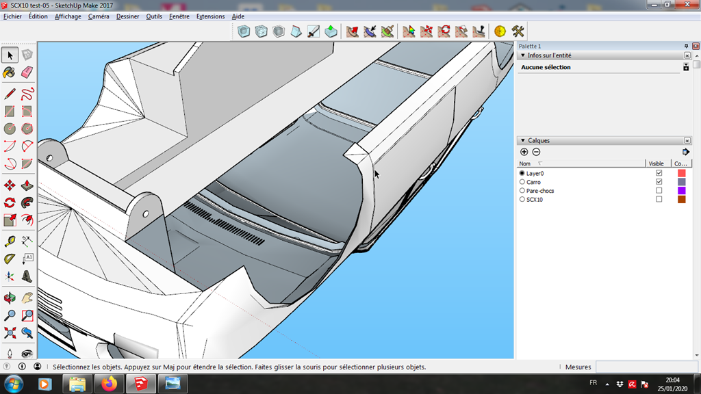 [Tuto] Modelisation 3D - Tuto 3 sur Sketchup - Adapter une carro sur un chassis (Axial scx10) 392