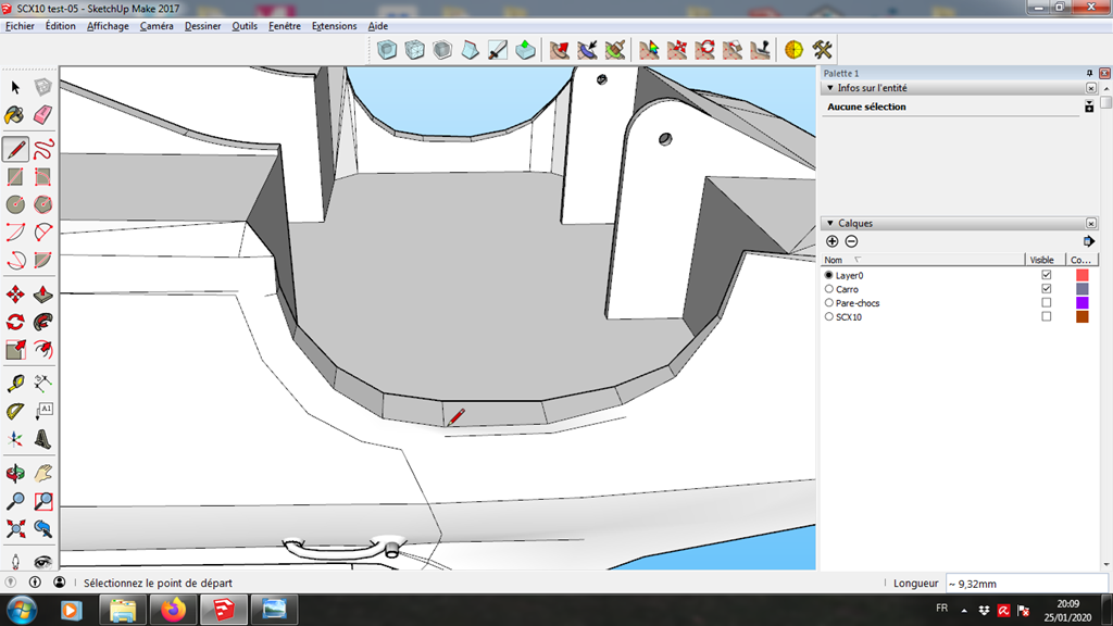 [Tuto] Modelisation 3D - Tuto 3 sur Sketchup - Adapter une carro sur un chassis (Axial scx10) 415