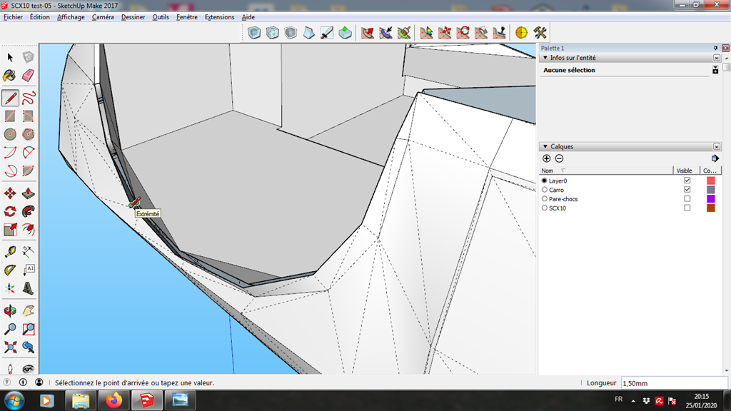 [Tuto] Modelisation 3D - Tuto 3 sur Sketchup - Adapter une carro sur un chassis (Axial scx10) 418