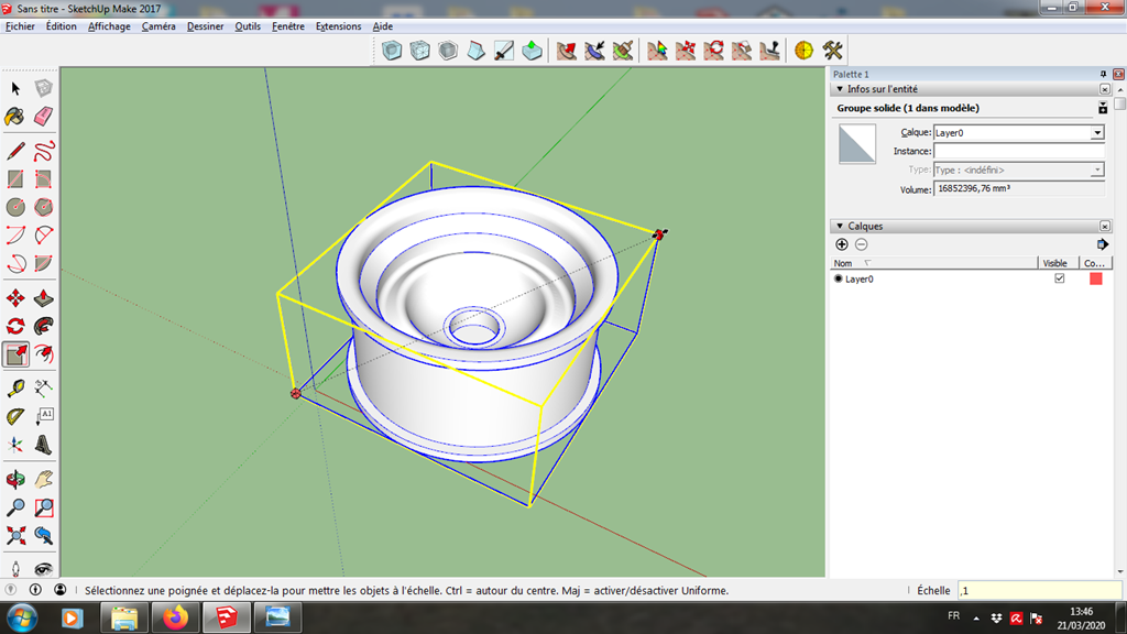 [Tuto] Modelisation 3D - Tuto 5 sur Sketchup - Exercice pratique = fabrication d'une jante 082