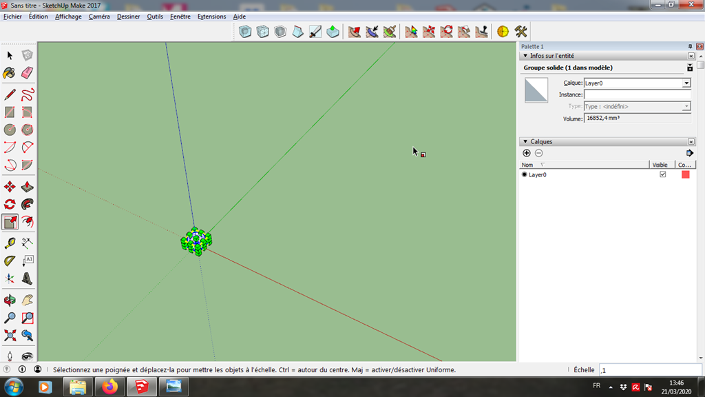 [Tuto] Modelisation 3D - Tuto 5 sur Sketchup - Exercice pratique = fabrication d'une jante 083