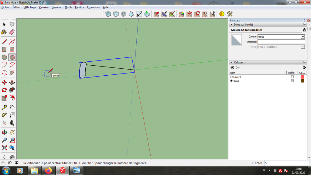 [Tuto] Modelisation 3D - Tuto 5 sur Sketchup - Exercice pratique = fabrication d'une jante 131