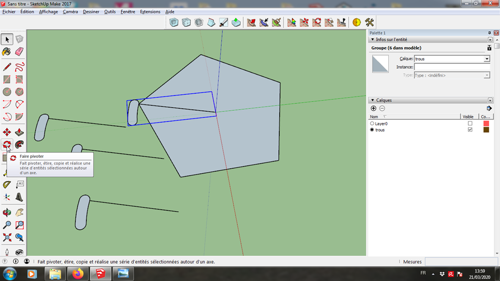 [Tuto] Modelisation 3D - Tuto 5 sur Sketchup - Exercice pratique = fabrication d'une jante 134