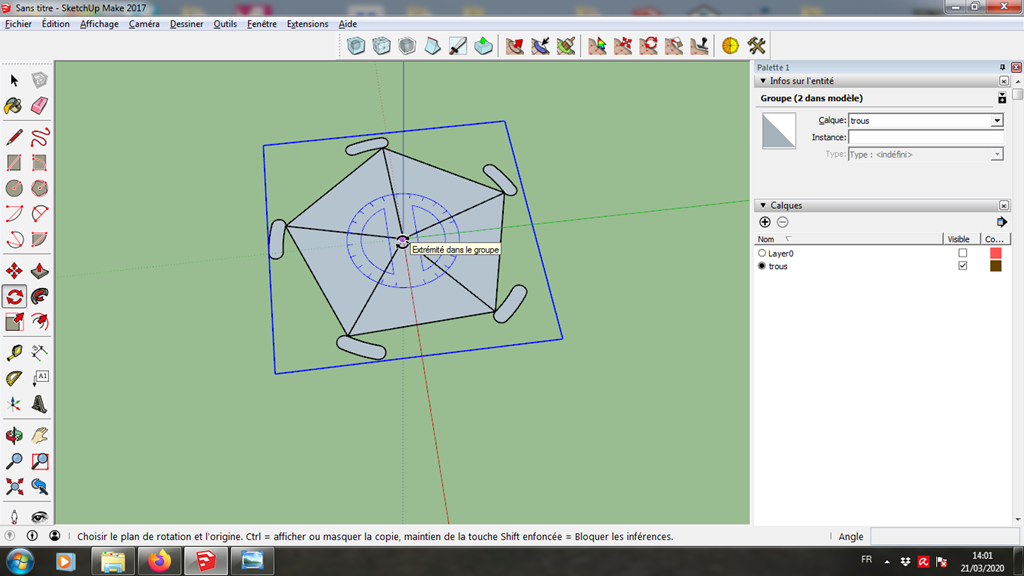 [Tuto] Modelisation 3D - Tuto 5 sur Sketchup - Exercice pratique = fabrication d'une jante 144