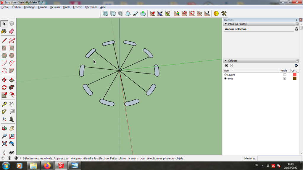 [Tuto] Modelisation 3D - Tuto 5 sur Sketchup - Exercice pratique = fabrication d'une jante 148