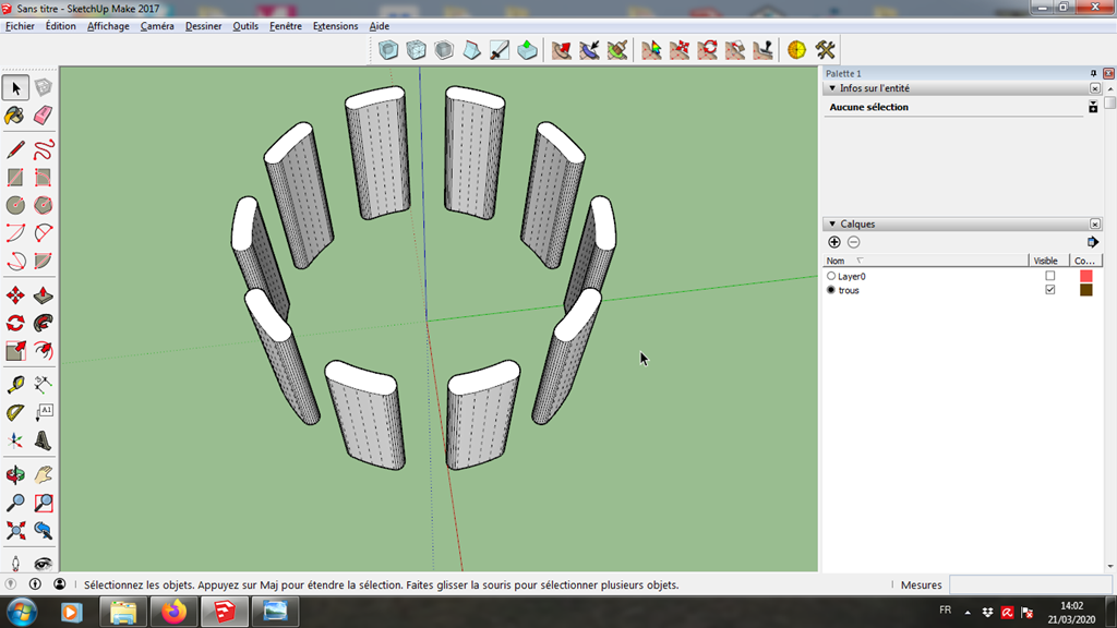 [Tuto] Modelisation 3D - Tuto 5 sur Sketchup - Exercice pratique = fabrication d'une jante 169