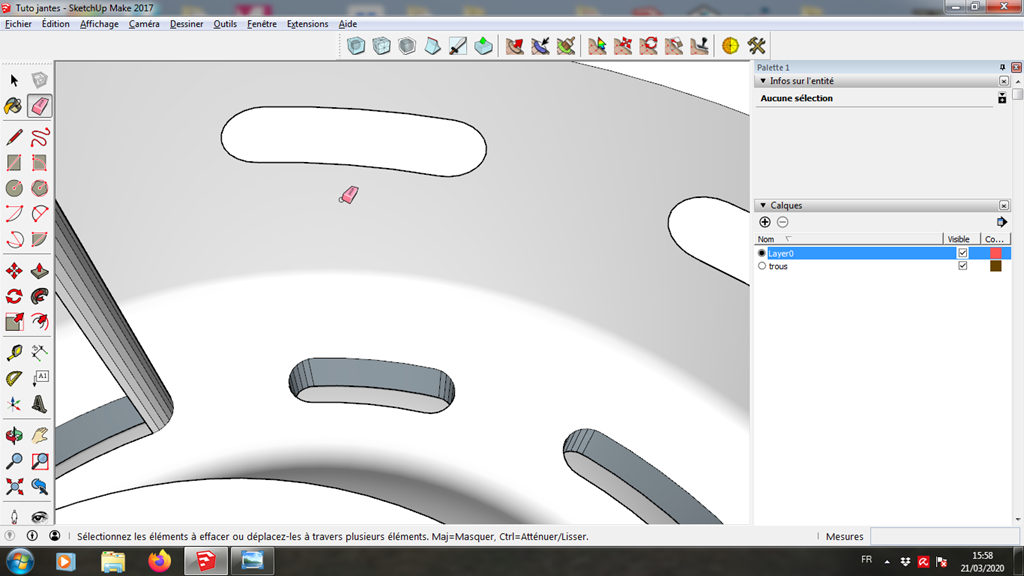 [Tuto] Modelisation 3D - Tuto 5 sur Sketchup - Exercice pratique = fabrication d'une jante 192