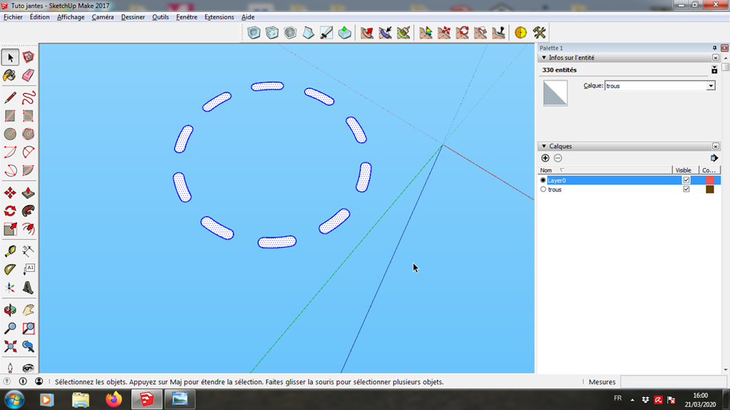 [Tuto] Modelisation 3D - Tuto 5 sur Sketchup - Exercice pratique = fabrication d'une jante 199