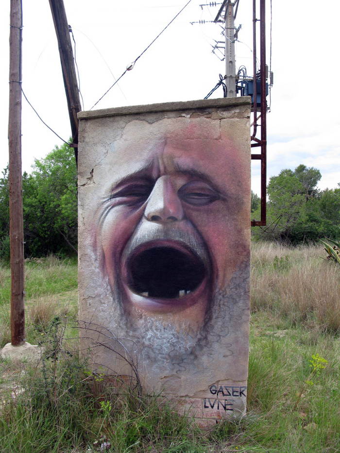 Arte callejero Street-art-2013-man-screaming