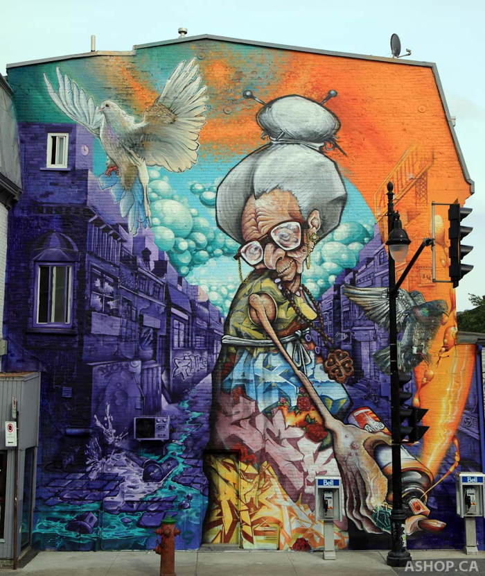 Arte callejero Street-art-2013-old-woman