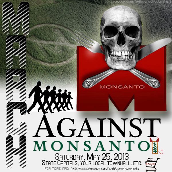 CONTRA MONSANTO 25 DE MAYO Este es un llamado a la acción para una No jerárquica Ocupación de Monsanto en todas partes March_against_monsanto_skull_flyer