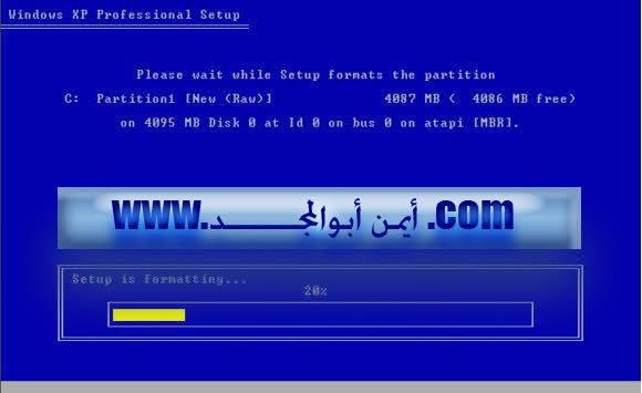 طريقة تنصيب الويندوز Xp 4fynxnn