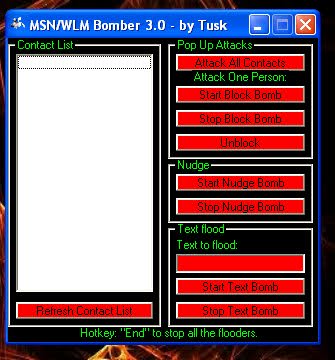 برنامج ازعاج اصحابك بالايميل Msn Bomber V3.0 Bhi5y