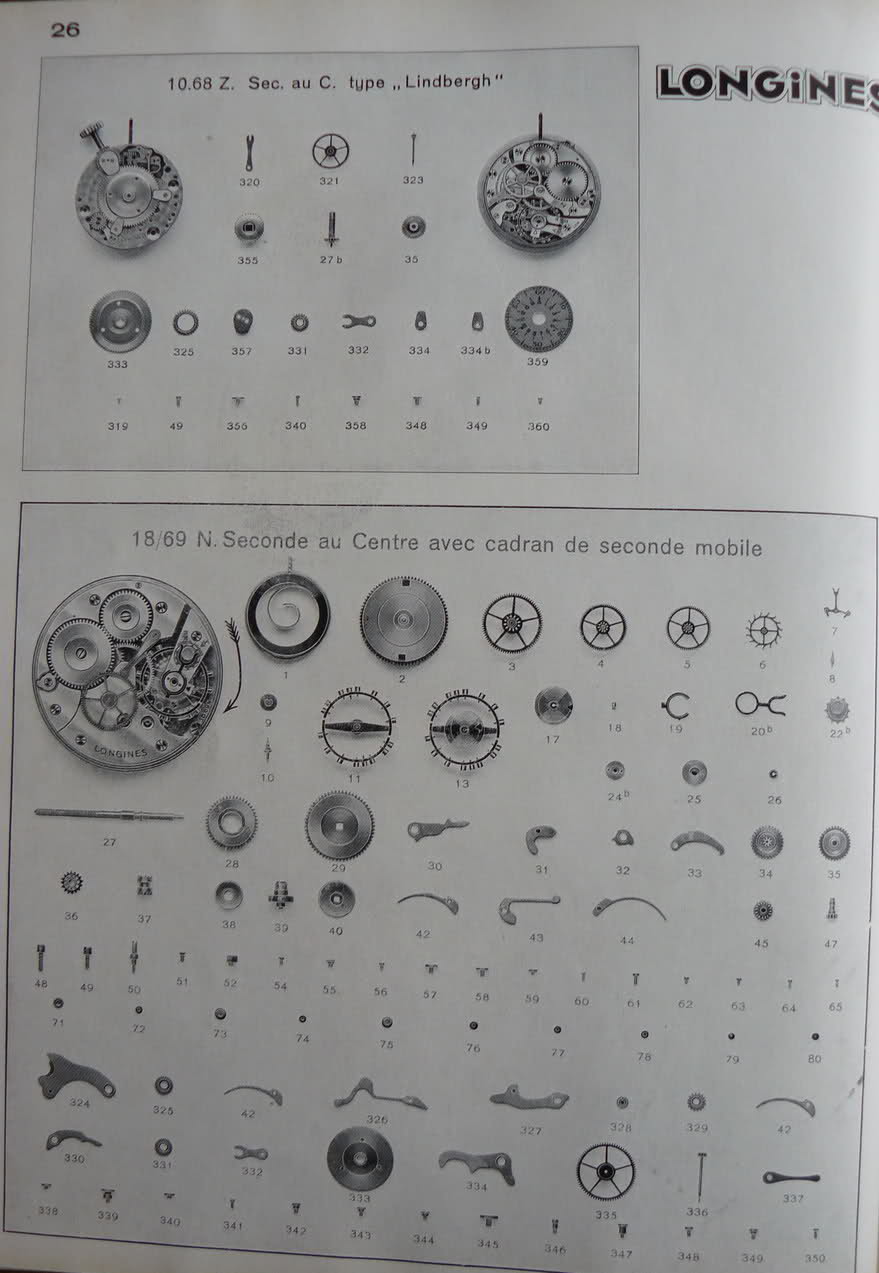 Calibres Longines Extrait de la Classification Horlogère 1938 Mjbg4i