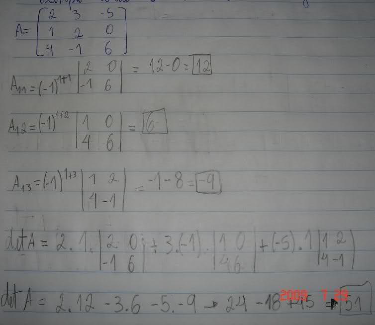 Determinante - (matriz de 3.ª ordem) 13ztvme