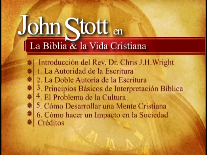 John Stott - La biblia y la vida cristiana [DVD FULL] 6 sesiones de estudio 1z58908