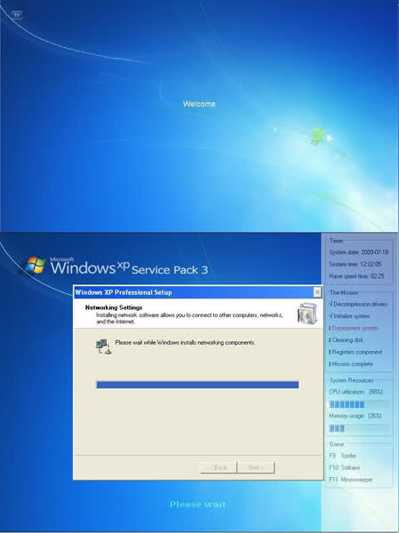 حصريا ويندوز Ghost Windows XP SP3 Se7en Pro v4.3 بحجم 670 MB Jkuons