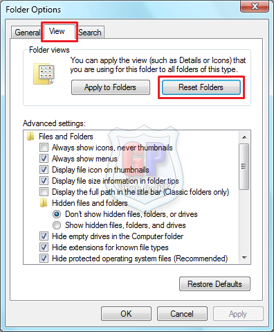 Reset Windows Explorer Folder View Settings in Windows 7 2cmvs5w