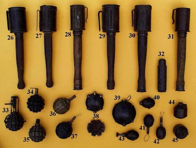 grenade - Identifier un obus, une grenade, une mine, une bombe. N3545d