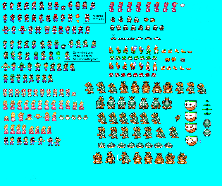 Mario FNF Sprites