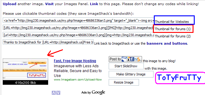 طريقة استخدام مركز رفع الصور imageshack في منتداك  28jcwn5