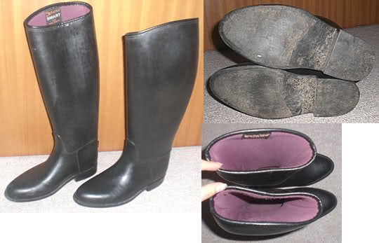 Reitstiefel, Gr. 32, 38, 39, 40 + 41, Gummi und Leder 2sbu1zt