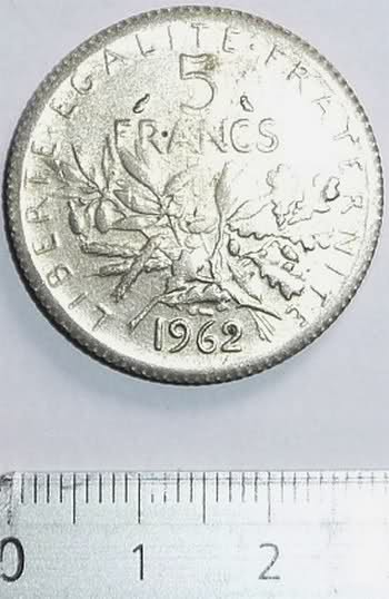Pièce de 5 francs "Semeuse" (dessin de la nickel) de 1962 2qnmi6f