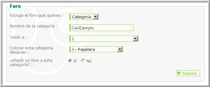 Creación de Categorías y Foros 14y6bo1