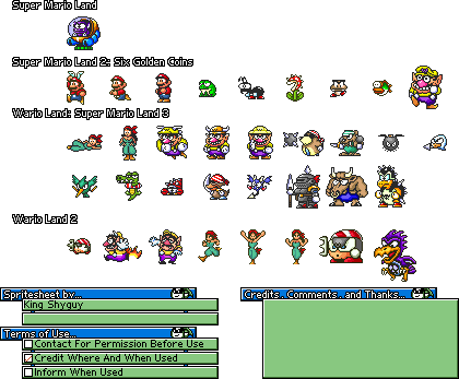 Sprites mario 2jdieer