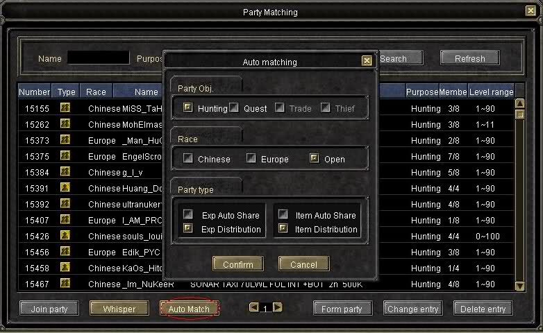 Silkroad Online - Party Auto Match Kullanımı resimli Anlatım Iqlbmp