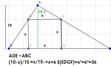 Quadrado inscrito em um triangulo 2cg0guf