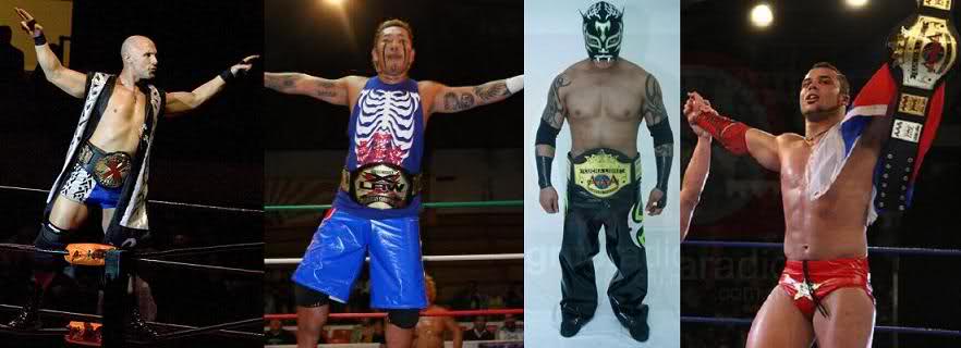 Christopher Daniels vs Nosawa vs Extreme Tiger (campeon actual) vs Alex Koslov: Lucha por el título crucero en Triplemania XVIII 2hhnjt1