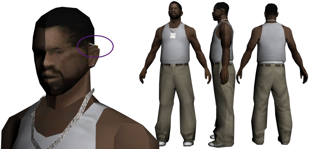 Stand скин. Carl Johnson GTA San Andreas.