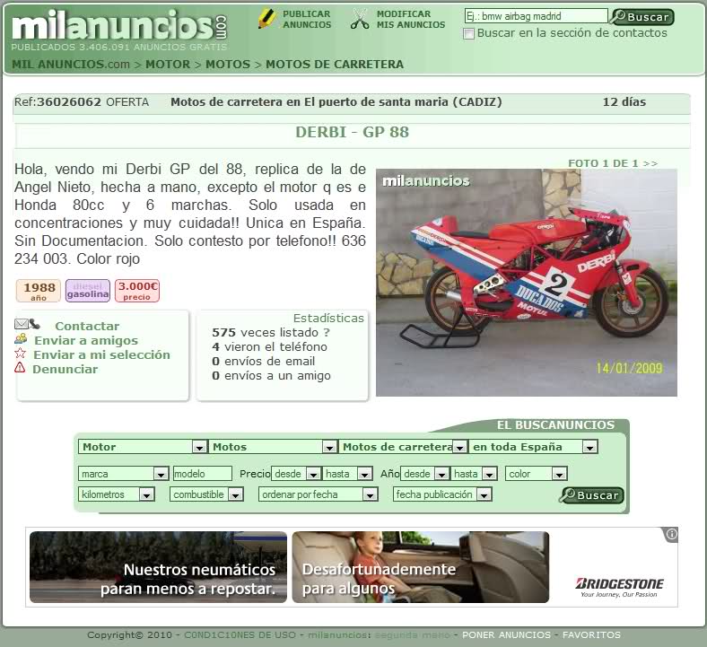 Réplica Derbi GP 88' Nyhfuo