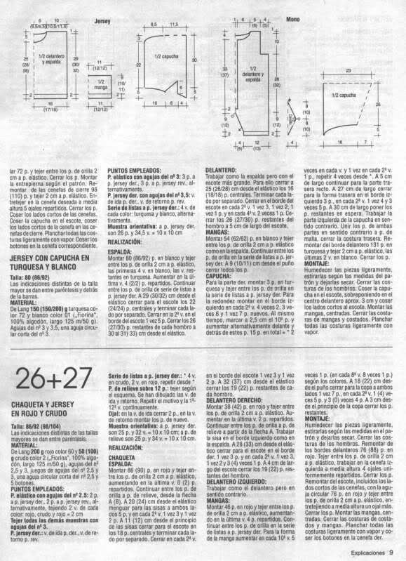 Patrones para realizar chaquetitas de bebés (Matilde) Funhe