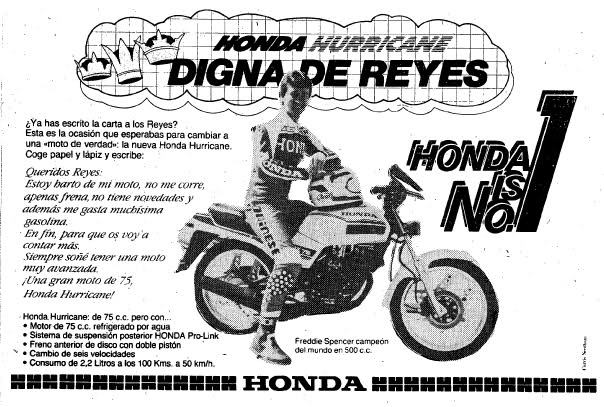 HONDA - Honda MBX 75 Hurricane 14n0imo