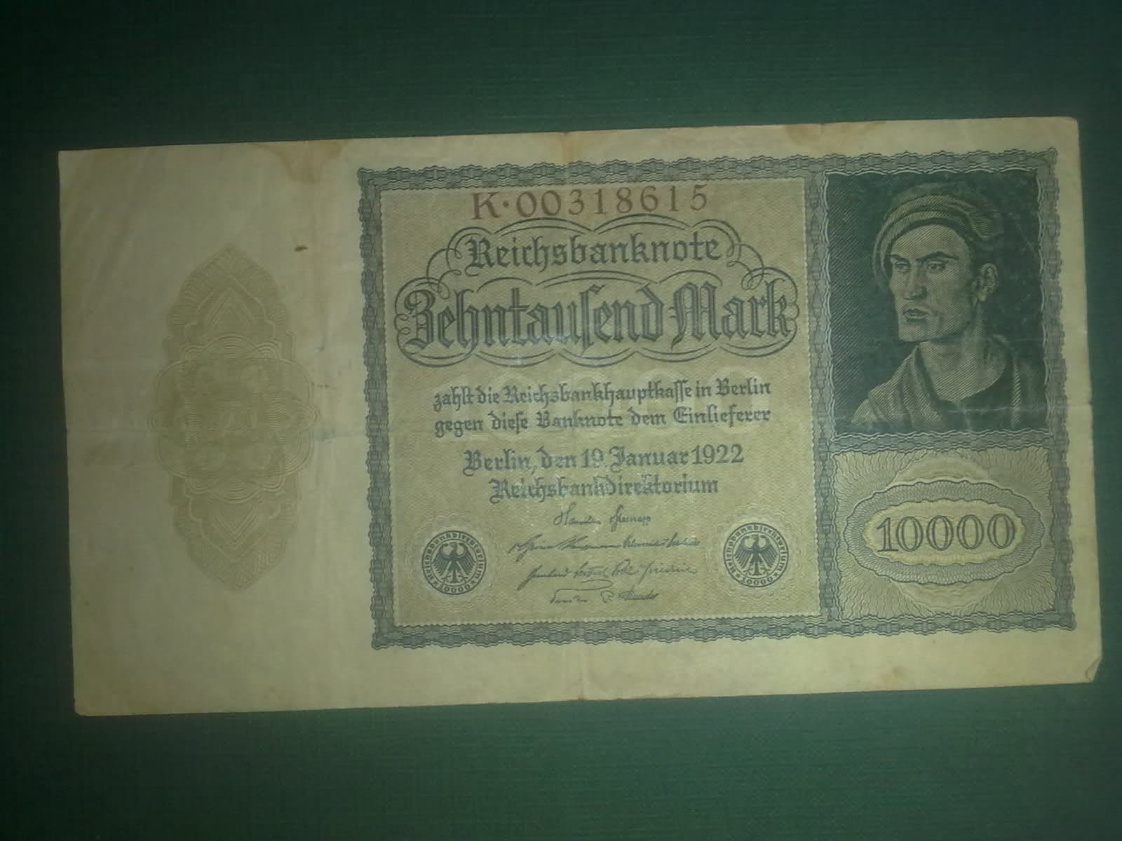 10000 Marcos alemanes 1922  30hna82