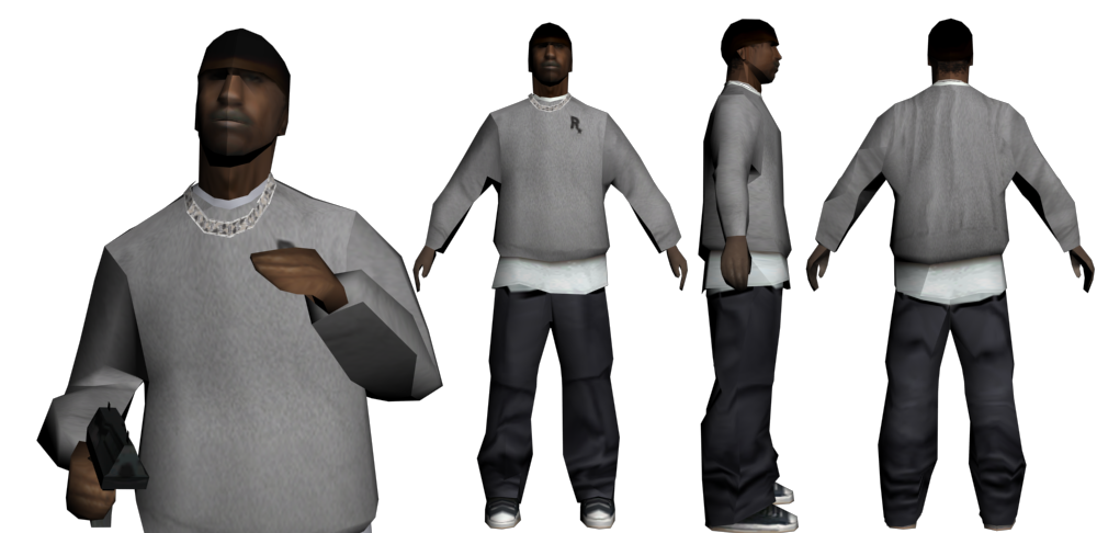 Modpack, afro-americain low poly skins. Ffbg93