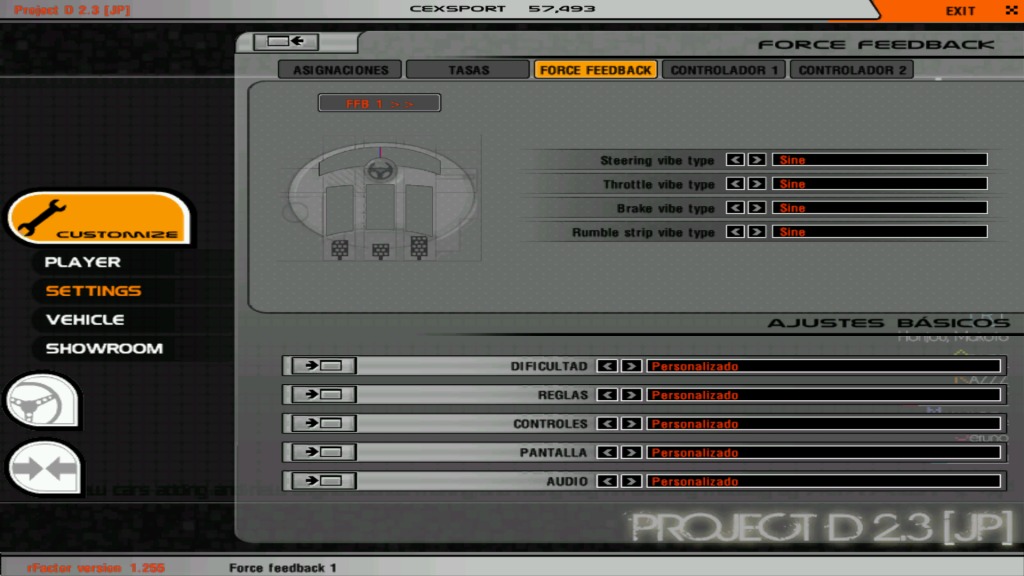 Configurar volante para tener mas realismo y mas grados 10zqmo1