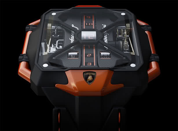 une montre qui s’inspire de la Lamborghini Aventador 4j829s