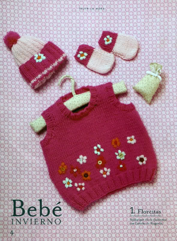 ESCARPINES Y GUANTES O MANOPLAS PARA BEBE. 1688pom