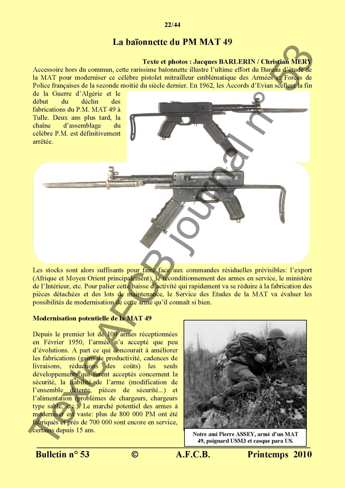 BAÏONNETTE DU PISTOLET-MITRAILLEUR MAT 49 - Page 2 2hrdd86